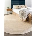 Unique Loom Braided Jute Collection Area Rug