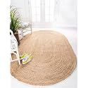 Unique Loom Braided Jute Collection Area Rug