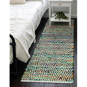 Unique Loom Chindi Chevron Collection Area Rug