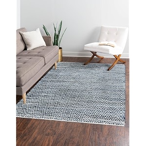 Unique Loom Chindi Chevron Collection Area Rug