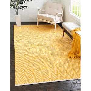 Unique Loom Chindi Chevron Collection Area Rug