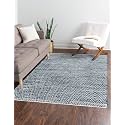 Unique Loom Chindi Chevron Collection Area Rug