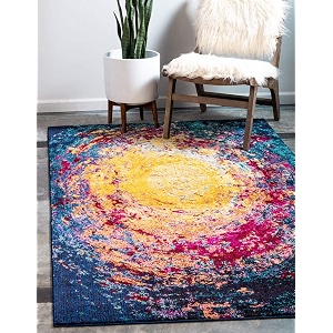 Unique Loom Estrella Collection Abstract Gradient Modern