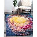 Unique Loom Estrella Collection Abstract Gradient Modern