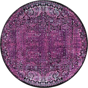 Unique Loom Imperial Collection Paisley Distressed Border