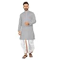 UNIQUE MOMENTS Men39s Cotton Dhoti Kurta Set