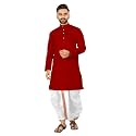 UNIQUE MOMENTS Men39s Cotton Dhoti Kurta Set