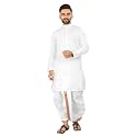 UNIQUE MOMENTS Men39s Cotton Dhoti Kurta Set
