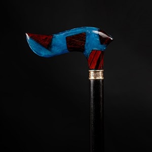 Unique Resin Wood Craft Walking Stick Epoxy