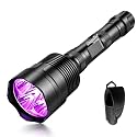 Black Light UV Flashlight with 5 LEDs Professional UV Light, 50W Powerful Blacklight Flashlight for Pet Urine Finding &amp; Mineral, Antique Detection, Scorpion Search, etc (395nm)