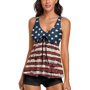tummy control tankini bathing suits for women 2 piece swimsuits tank top with boyshorts