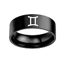 Unisex 12 Zodiac Sign Statement Ring