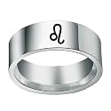 Unisex 12 Zodiac Sign Statement Ring