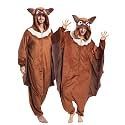 Unisex Adult Onesie Pajamas Animal Cosplay Halloween Costume One Piece Plush Sleepwear Homewear