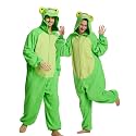 Unisex Adult Onesie Pajamas Animal Cosplay Halloween Costume One Piece Plush Sleepwear Homewear