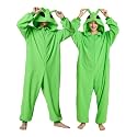 Unisex Adult Onesie Pajamas Animal Cosplay Halloween Costume One Piece Plush Sleepwear Homewear