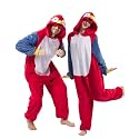 Unisex Adult Onesie Pajamas Animal Cosplay Halloween Costume One Piece Plush Sleepwear Homewear