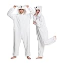 Unisex Adult Onesie Pajamas Animal Cosplay Halloween Costume One Piece Plush Sleepwear Homewear