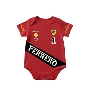 Unisex Baby Half Romper with Racing Car