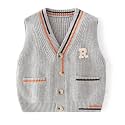 Unisex Baby Sweater Vest Knitted Soft Uniform Cotton V-Neck Sleveeless Waistcoat Vest