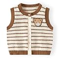 Unisex Baby Sweater Vest Knitted Soft Uniform Cotton V-Neck Sleveeless Waistcoat Vest