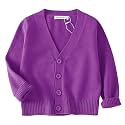 Unisex Boys Girls Cardigans Sweater V-Neck Long Sleeve School Uniforms Button Knit Tops