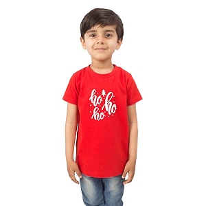 Unisex-Child Printed Regular Fit T-Shirt
