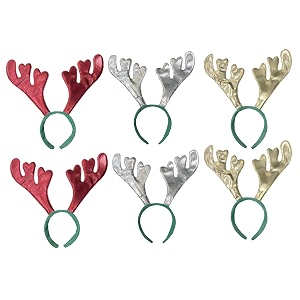 unisex christmas theme velvet reindeer antlers headband  deer horn hairband for xmas party for kids amp adults