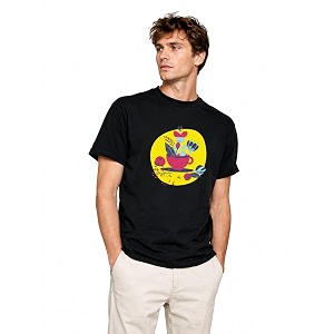 Unisex Coffee Cup Graphic T-Shirt Pure