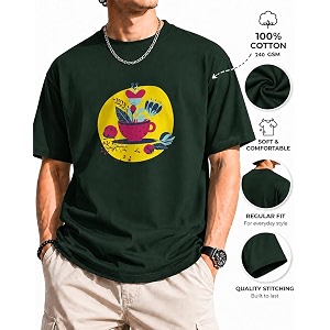 Unisex Coffee Cup Graphic T-Shirt Pure