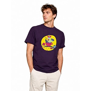Unisex Coffee Cup Graphic T-Shirt Pure