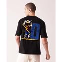 Unisex Cotton Football Graphic Print Oversized Fit