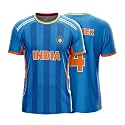YOURJERSEY New India T20 Cricket Jersey 2026 | Personalized Name & Number | Blue Team India Cricket Jersey for Men, Women & Kids | Lightweight Breathable Custom Sports T-Shirt | Sizes 2Y–4Y