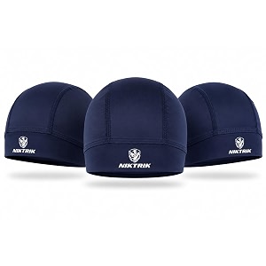 unisex helmet skull cap for bikers amp cyclists polyester head cap hair inner helmet cap for men sweat cooling beanie cap skull mask for summer bike accessories