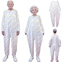 Unisex Jumpsuit with Back-Zipper,Suitable for Alzheimer’s,Dementia Patient,Seniors,Incontinence Care