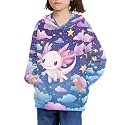 Unisex Kids Hoodies Youth Hooded Pullover Long Sleeve Sweatshirts with Pockets
