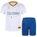 Unisex Kids Soccer Jersey and Shorts Kit 2-Piece Set Boys Girls Football Outfits for Little Athlete 2-14 Years