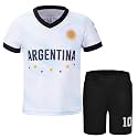 Unisex Kids Soccer Jersey and Shorts Kit 2-Piece Set Boys Girls Football Outfits for Little Athlete 2-14 Years
