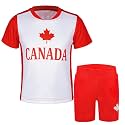 Unisex Kids Soccer Jersey and Shorts Kit 2-Piece Set Boys Girls Football Outfits for Little Athlete 2-14 Years