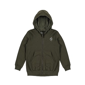 Unisex Kids Solid Full Sleeve Zip Front