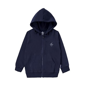 Unisex Kids Solid Full Sleeve Zip Front