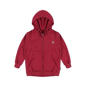 Unisex Kids Solid Full Sleeve Zip Front
