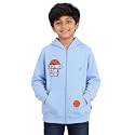 Unisex Kids Solid Full Sleeve Zip Front