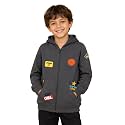 Unisex Kids Solid Full Sleeve Zip Front