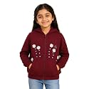 Unisex Kids Solid Full Sleeve Zip Front