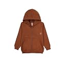 Unisex Kids Solid Full Sleeve Zip Front