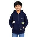 Unisex Kids Solid Full Sleeve Zip Front