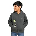 Unisex Kids Solid Full Sleeve Zip Front