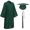 Unisex Matte Graduation Cap and Gown Tassel Package for High School and Bachelor