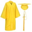Unisex Matte Graduation Cap and Gown Tassel Package for High School and Bachelor